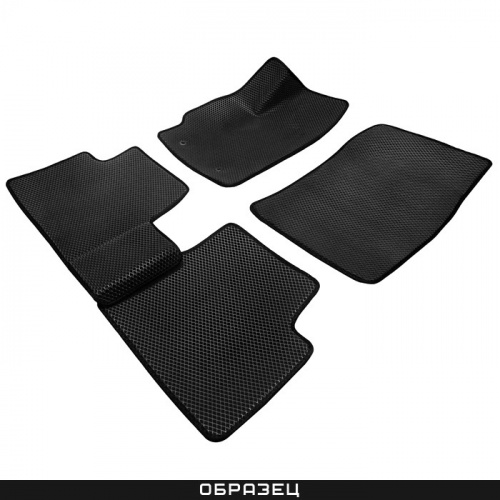 Коврики в салон Toyota Land Cruiser 200 2012-2015 FL1, 3D EVA 05 НБ "сота", Черный, Арт. EVA3DLC200-05Bk
