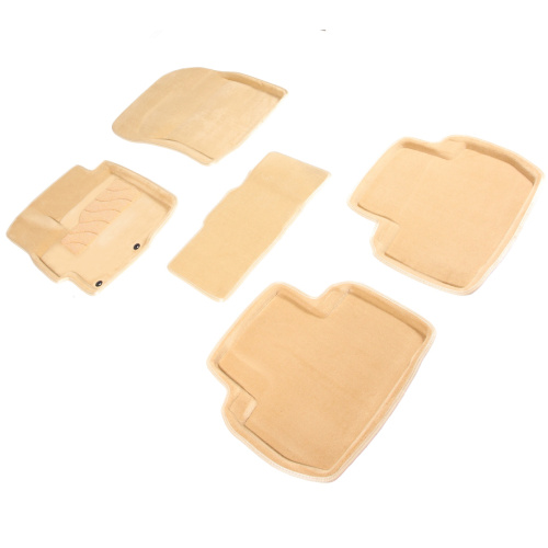 Коврики в салон Citroen C-Crosser 2007-2013, 3D ткань Seintex , Бежевый, Арт. 85876
