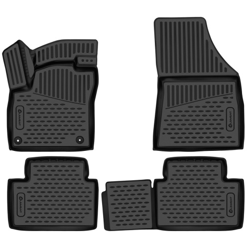 Коврики в салон FAW Bestune T55 2021-, полиуретан 3D Element, Черный, Арт. ELEMENT3DA68305210K