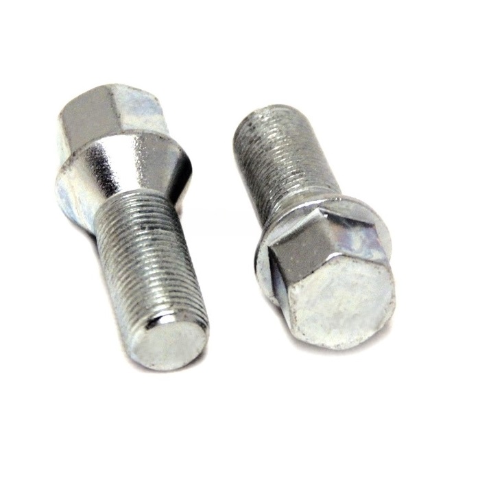 Болт колёсный M14x1.5 Конус L-28мм Цинк, Ключ 17, Арт. 074105