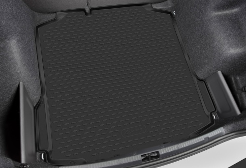 Коврик в багажник FAW Besturn X40  2016-2023, полиуретан Element, Черный, Арт. ELEMENTA08787B13