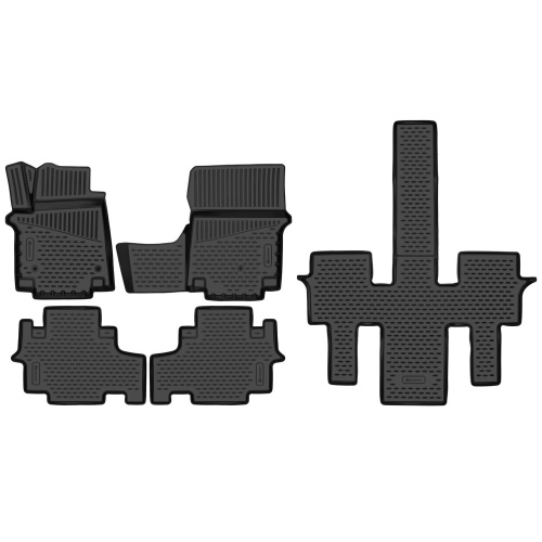 Коврики в салон Hyundai Staria 2021-, полиуретан 3D Element, Черный, Арт. ELEMENT3DA66988210