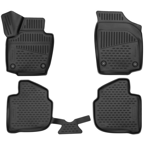 Коврики в салон Skoda Rapid (NH3) 2012-2017 Лифтбек, полиуретан 3D Element, Черный, Арт. ELEMENT3DA31298210K