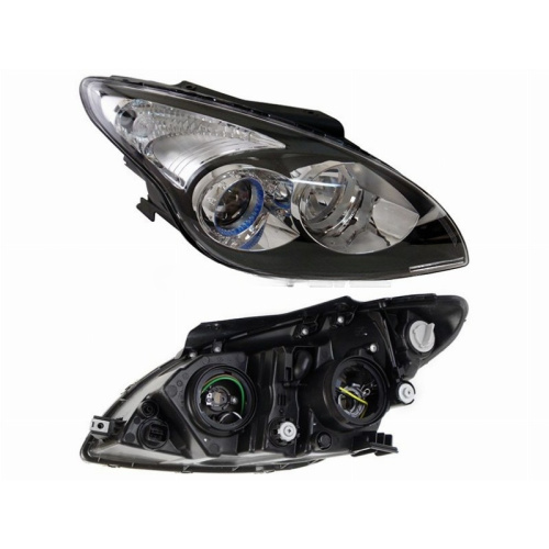 Фара  Hyundai i30 (FD) 2007-2010 Хэтчбэк 5 дв. черная под электрокорректор, справа (R) Арт. 2211154RLDEM2