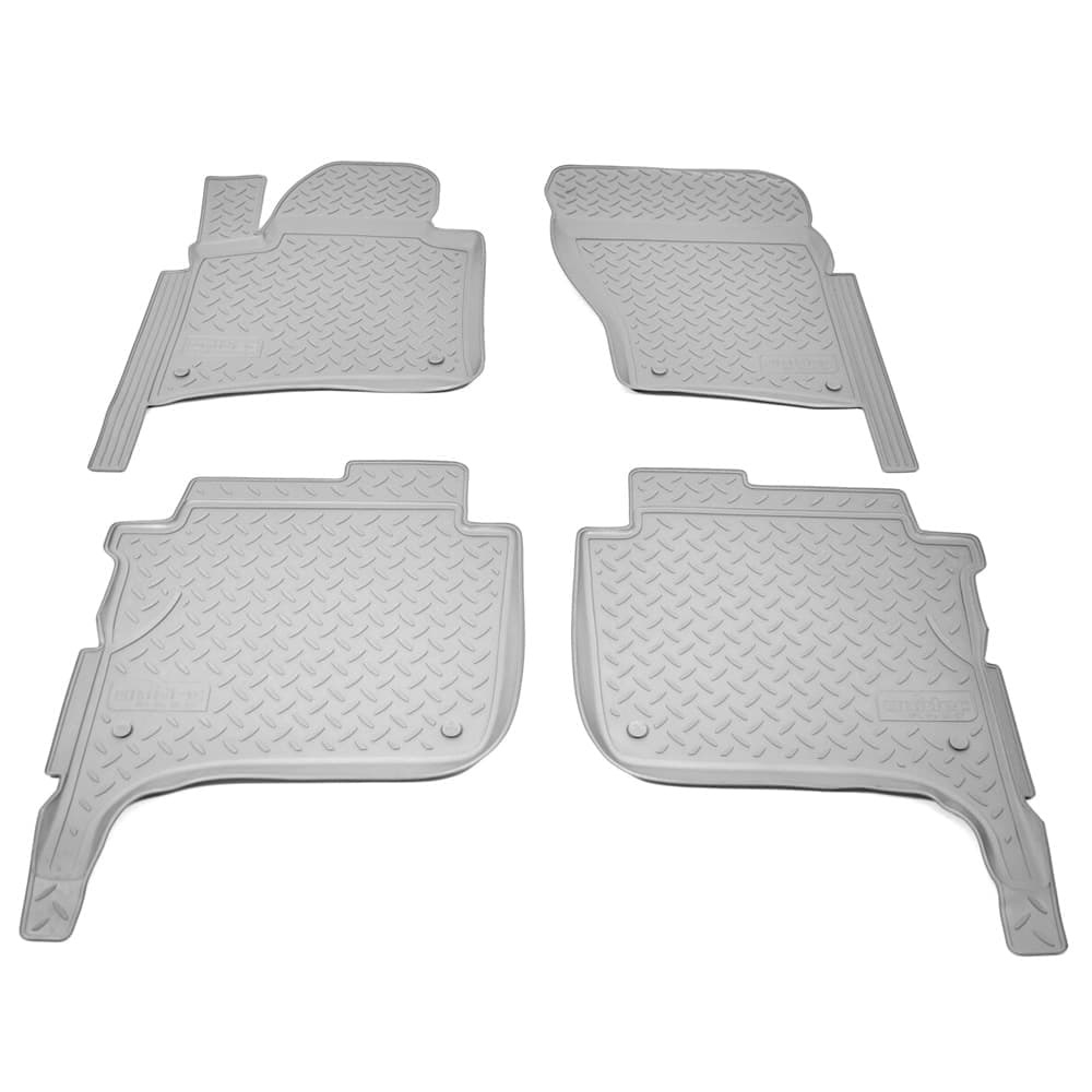 Коврики в салон Volkswagen Touareg  2010-2014, полиуретан Norplast, Серый, Арт. NPL-Po-95-57-G