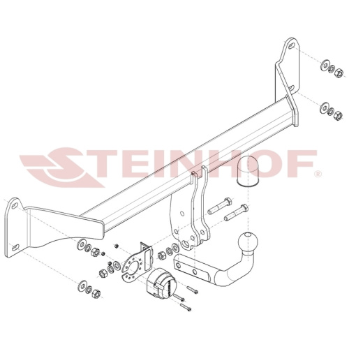 Фаркоп BMW 2 (F44) 2019-2023 Steinhof Арт. B096
