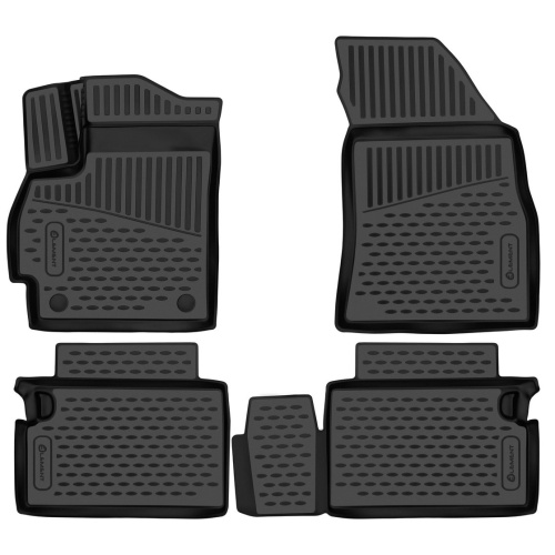 Коврики в салон OMODA C5 2022-, полиуретан 3D Element, Черный, Арт. ELEMENT3DAN0375210K