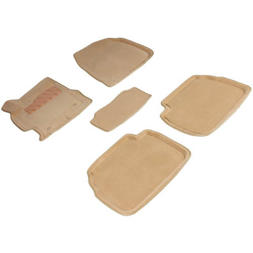 Коврики в салон Mazda 6 (GH) 2007-2009 Лифтбек, 3D ткань Seintex , Бежевый, Арт. 84732