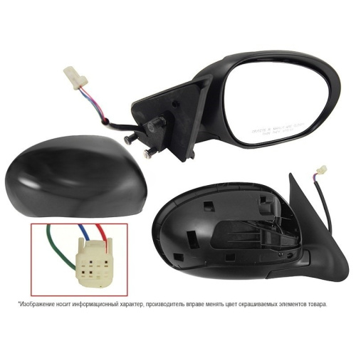 Зеркало боковое  Nissan Juke (YF15) 2010-2014 Рег-ка/3конт, справа (R) Арт. STDT159401