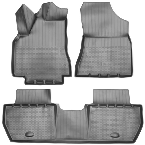 Коврики в салон Citroen Berlingo Multispace (B9) 2012-2015 FL1 Минивэн, полиуретан 3D Norplast, Черный, Арт. NPA11-C63-160