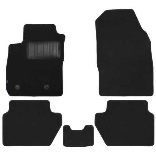 Коврики в салон Ford EcoSport 2012-2018, текстильные Klever premium, Черный, Арт. KVR03166922110KH