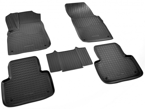 Коврики в салон Audi Q7 (4M) 2015-2019, полиуретан 3D Norplast, Черный, Арт. NPA11-C05-774