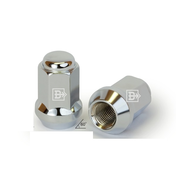 Гайка колеса M12x1.75 Конус h-25мм открытая, Цинк, Ключ 19, Арт. 401447