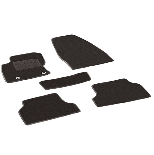 Коврики в салон Ford Focus  2004-2008 Седан, текстильные Seintex Lux, Черный, Арт. 82266