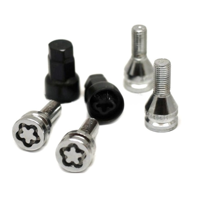 Секретные болты M14x1.5 Конус L-32мм Хром, Ключ 17-19, Арт. 674130KK-2Key