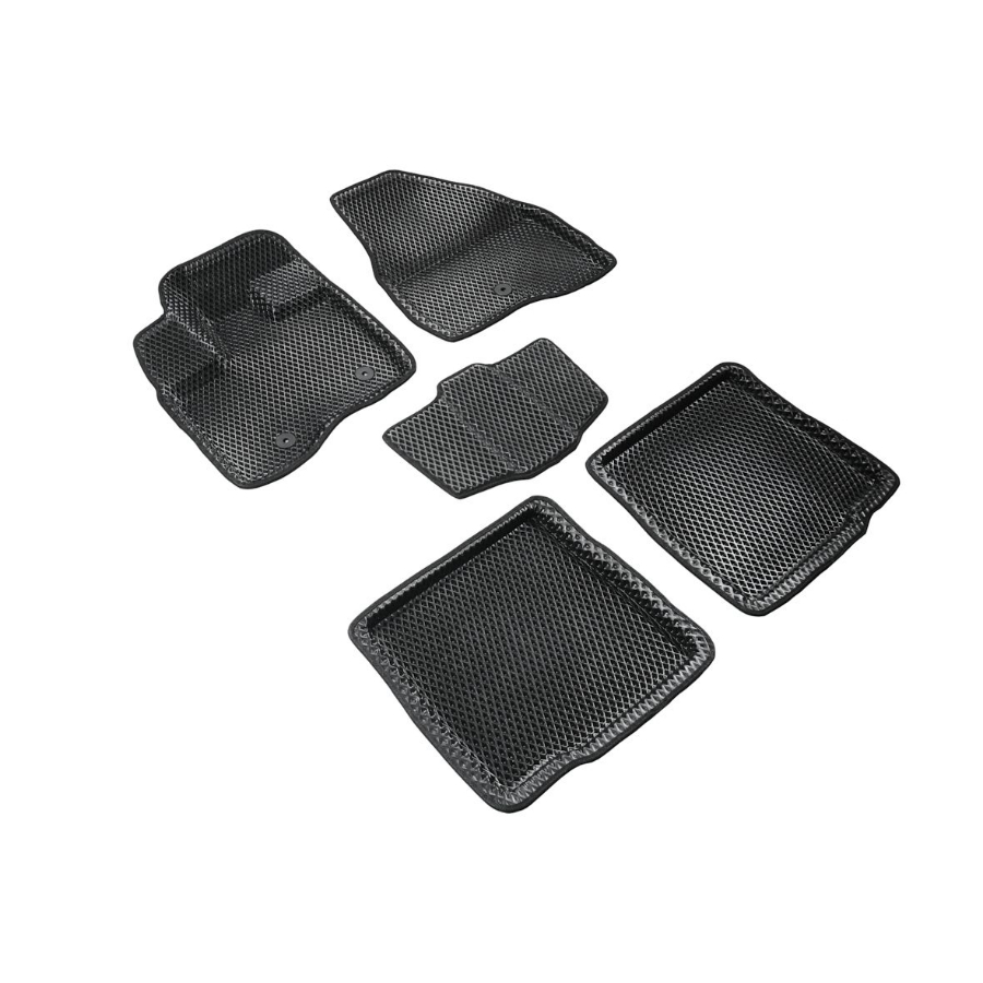 Коврики в салон Ford Explorer (U502) 2010-2016, 3D EVA Seintex "ромб", Черный, до V-3,5 Арт. 317175