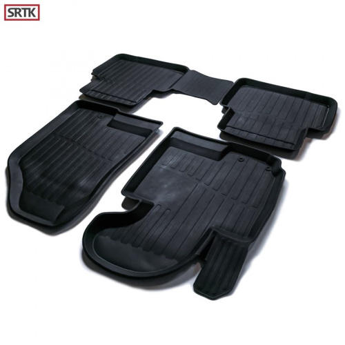 Коврики в салон Hyundai ix35 2009-2013, резина 3D SRTK Premium, Черный, Арт. PR.HY.IX35.10G.02020