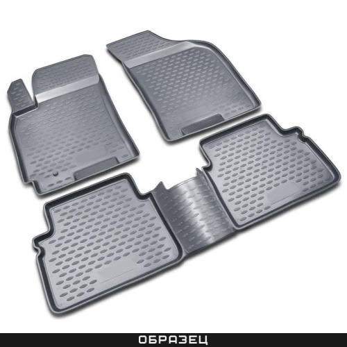 Коврики в салон Nissan Pathfinder (R51) 2004-2009, полиуретан Element, Серый, Арт. NLC.36.10.211