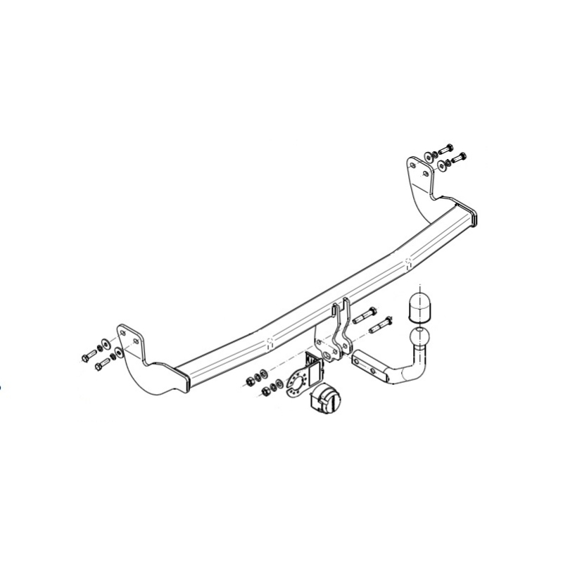 Фаркоп Citroen DS3 2009-2014 Хэтчбэк 3 дв. Steinhof Арт. C053