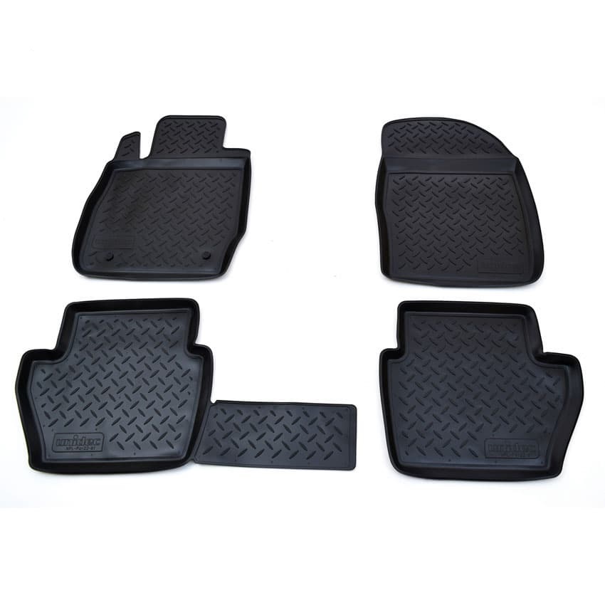 Коврики в салон Ford Fiesta (MK6) 2008-2012 5 дв., полиуретан Norplast, Черный, Арт. NPL-Po-22-61