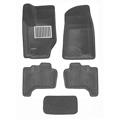 Коврики в салон Jeep Grand Cherokee  (WK) 2004-2010, 3D ткань Euromat Business, Серый, Арт. EM3D002761G