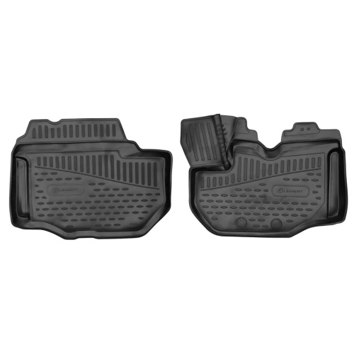 Коврики в салон Toyota HiAce (H200) 2004-2010 Микроавтобус, полиуретан 3D Element, Черный, правый руль Арт. ELEMENT3DA0N029210KF