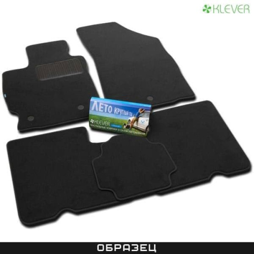 Коврики в салон Toyota Highlander (U40) 2007-2010, текстильные Klever premium, Черный, Арт. KLEVER03486022110KH