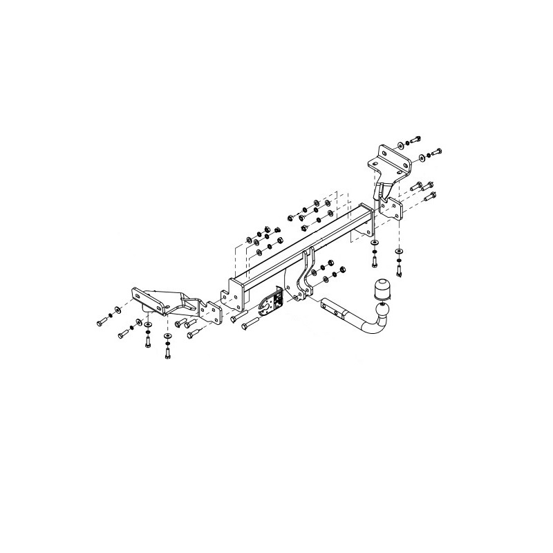 Фаркоп Hyundai Tucson (TL) 2015-2019 IMIOLA Арт. K062