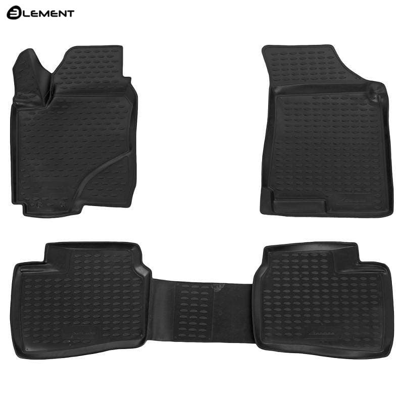Коврики в салон Hyundai Elantra (HD) 2006-2010, полиуретан 3D Element, Черный, Арт. NLC.3D.20.21.210