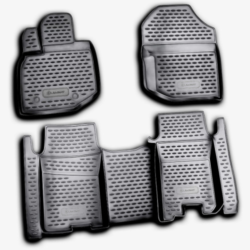 Коврики в салон Honda Jazz  2008-2010, полиуретан Element, Черный, Арт. NLC.18.19.210kh