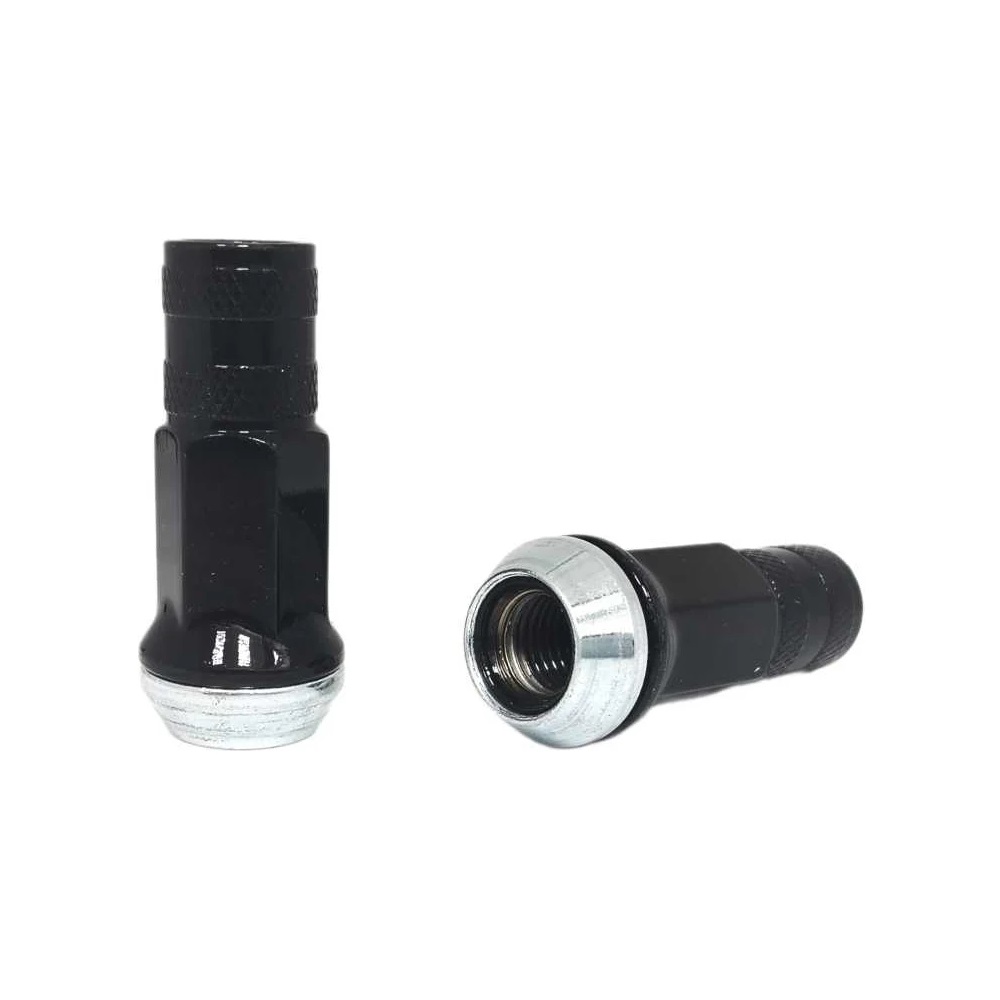 Гайка колеса M12x1.5 Конус h-45мм , Черный, Ключ 17, Арт. RR304545NSF(Black)