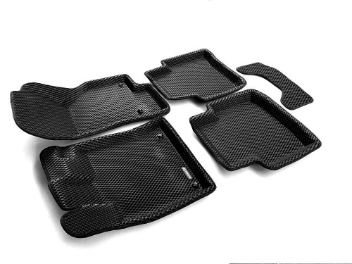 Коврики в салон Volkswagen Passat (B8) 2014-2020 Универсал, 3D EVA Euromat, Черный, Арт. EM3DEVA004510