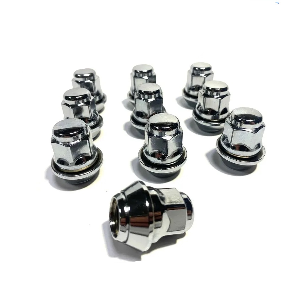 Гайка колеса M12x1.5 Конус вращающийся  h-33.5мм закрытая, Хром, Ключ 19, Арт. 341145FordKK