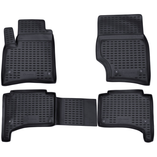 Коврики в салон Volkswagen Touareg  2002-2007, полиуретан Element, Серый, Арт. NLC5101211