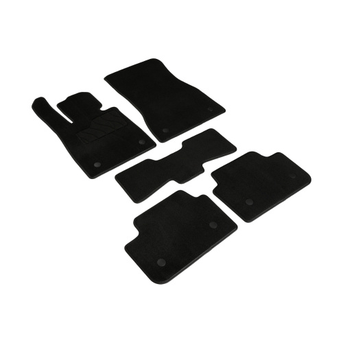 Коврики в салон BMW 5 (G60) 2023- Седан, ткань Seintex Lux, Черный, Арт. 318112