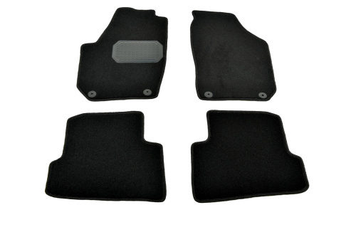 Коврики в салон Skoda Fabia (5J) 2007-2010 Хэтчбэк 5 дв., текстильные Norplast, Черный, Арт. NPLVTE810100L