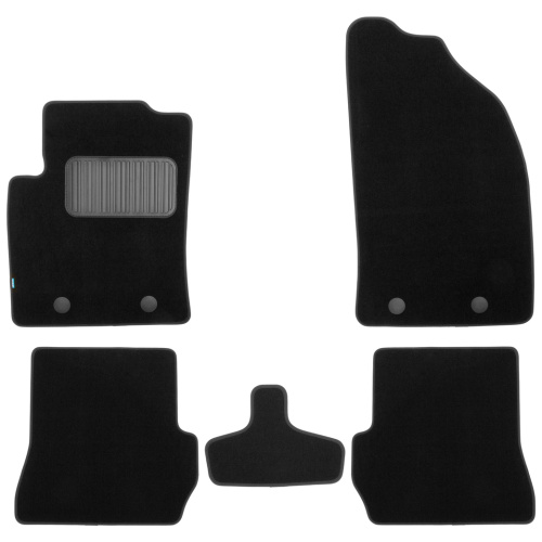 Коврики в салон Ford Fusion  2002-2005, текстильные Klever premium, Черный, Арт. KLEVER03160622110KH