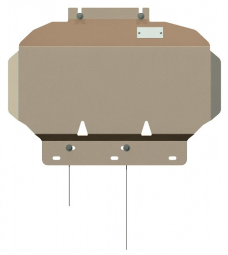 Защита картера двигателя Nissan Navara (D40) 2004-2010 V-2,5 Арт. 15.0759