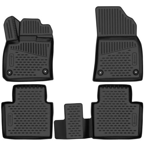 Коврики в салон Jetour X70 Plus  2020-, полиуретан 3D Element, Черный, Арт. ELEMENT3DA68797210K