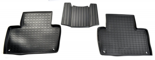 Коврики в салон Volvo XC90  2014-2019, полиуретан 3D Norplast, Черный, Арт. NPA11-C96-780
