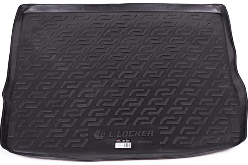 Коврик в багажник Ford Focus  2004-2008 Универсал, пластик, L.Locker, Черный, Арт. 0102020900