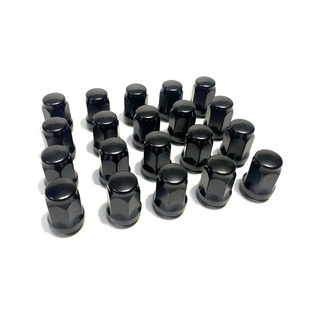 Комплект гаек M14x1.5 Конус h-35мм закрытая, Черный, Ключ 19, Арт. KK801448HT/BC