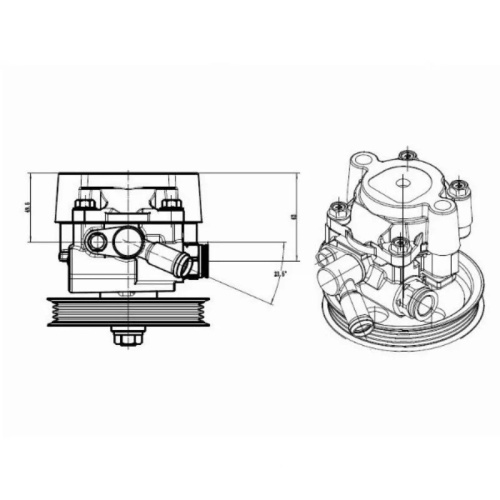 Насос ГУР  Toyota Harrier (XU30) 2003-2013,  Арт. STVP11