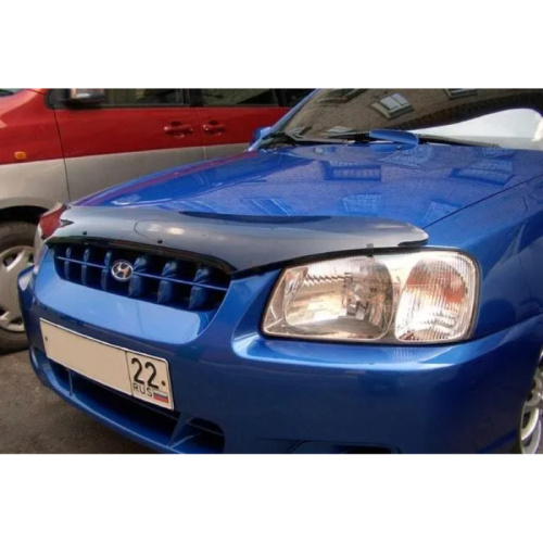 Дефлектор капота SIM для Hyundai Accent, арт.SHYACC0012