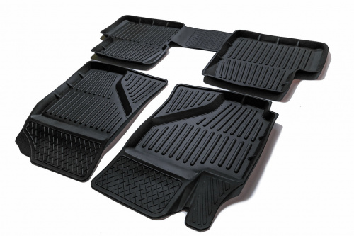 Коврики в салон Geely FC (Vision)  2006-2011, резина 3D SRTK Premium, Черный, Арт. PR.TY.COR.01G.02051