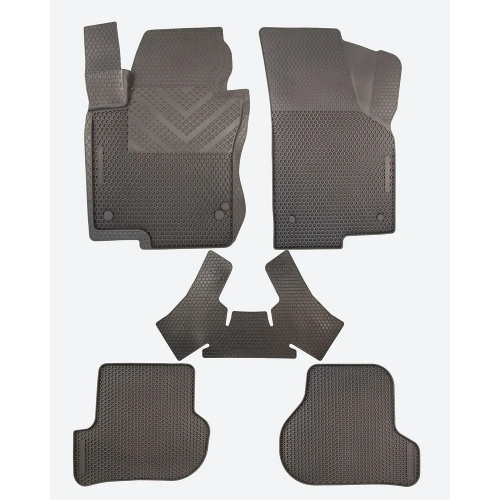 Коврики в салон Volkswagen Golf  2003-2008 Хэтчбэк 5 дв., 3D Sota bord резина, Черный, Арт. EVTS0687