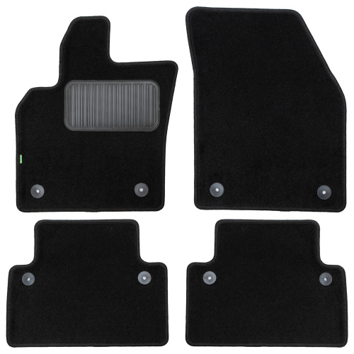 Коврики в салон Volvo S40  2004-2007, текстильные Klever standart, Черный, Арт. KLEVER02500101210KH