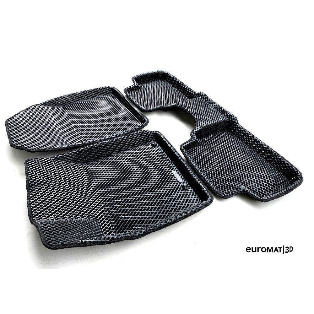Коврики в салон Audi TT (8S) 2014-2019, 3D EVA Euromat, Черный, Арт. EM3DEVA001106