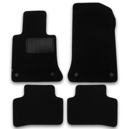Коврики в салон Mercedes GLK (X204) 2008-2012, текстильные Klever premium, Черный, Арт. KLEVER03342222110KH
