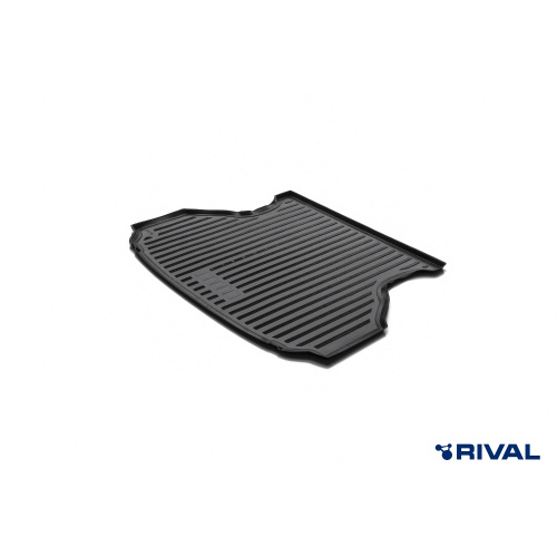 Коврик в багажник LADA Granta (2191) 2011-2018 Лифтбек, полиуретан Rival, Черный, Арт. RIV16001003
